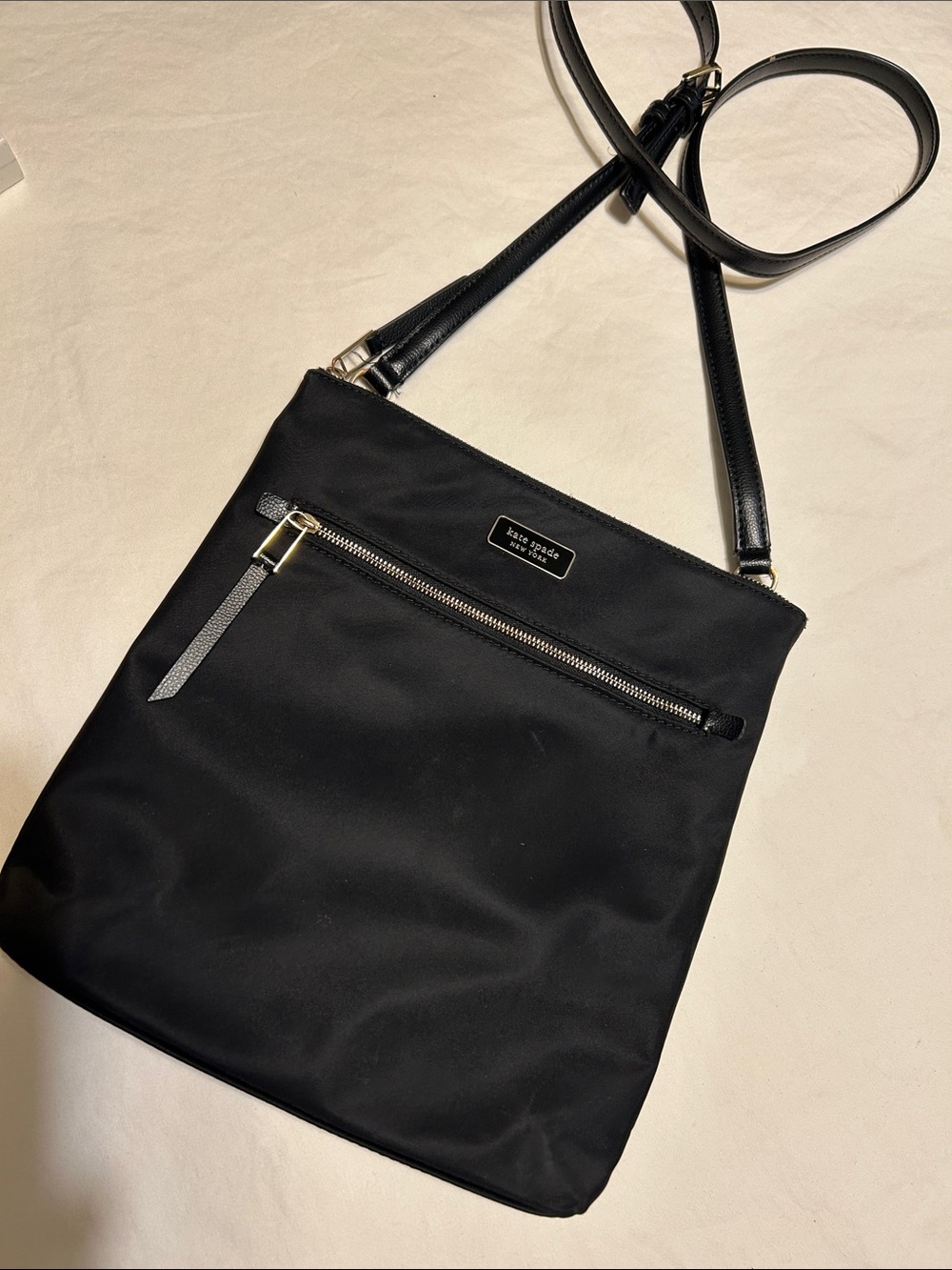 kate spade Black Crossbody Nylon Shoulder Bag